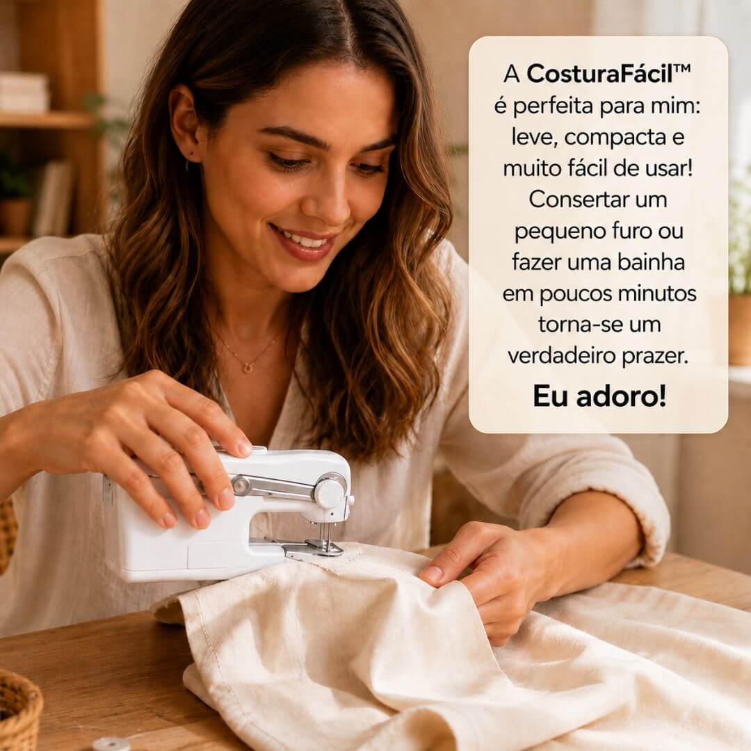 Máquina de costura de bolso | CosturaFácil™