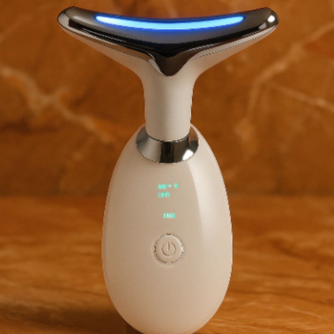 Massajador de beleza 7-LED :Um mini spa em casa