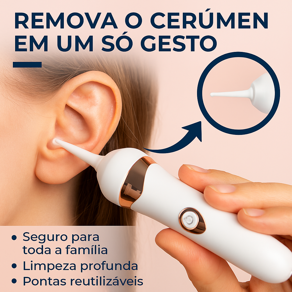 Limpador de orelhas elétrico | Limpo