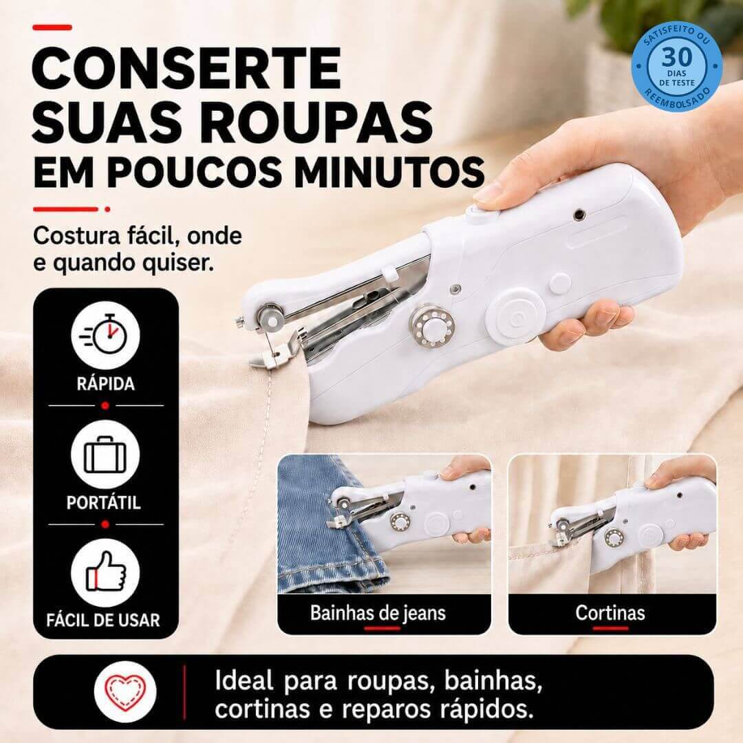 Máquina de costura de bolso | CosturaFácil™
