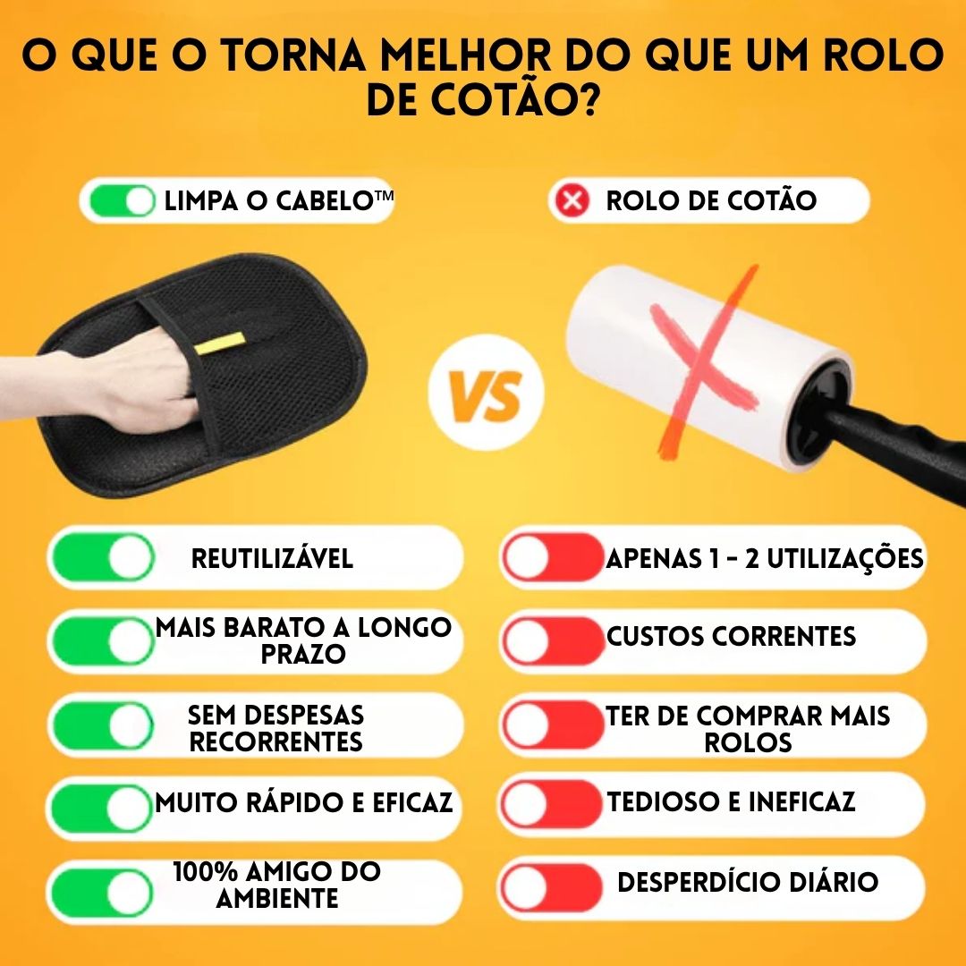 Luva de limpeza para animais de companhia  | Limpa o Cabelo™