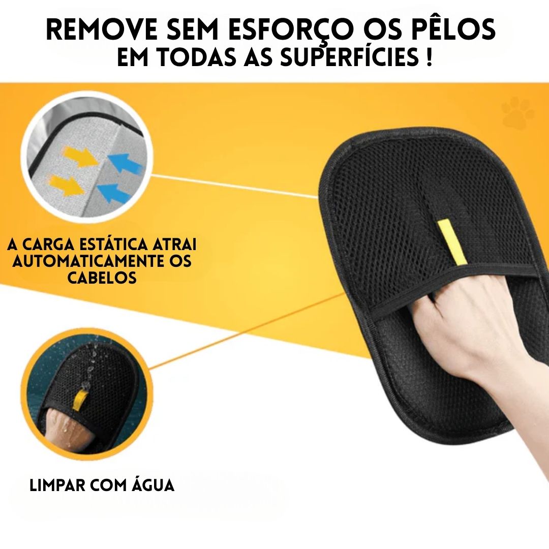 Luva de limpeza para animais de companhia  | Limpa o Cabelo™