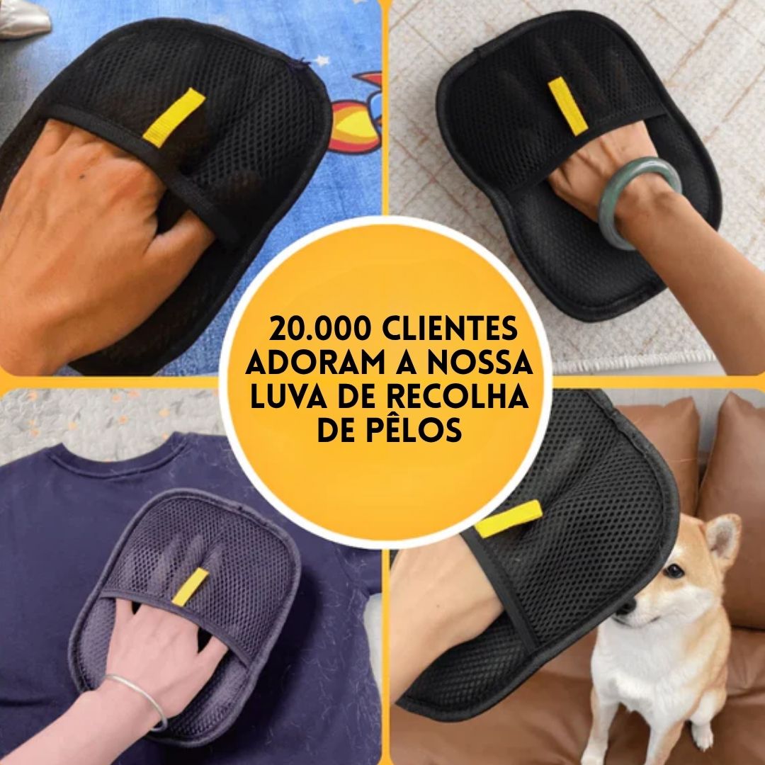 Luva de limpeza para animais de companhia  | Limpa o Cabelo™