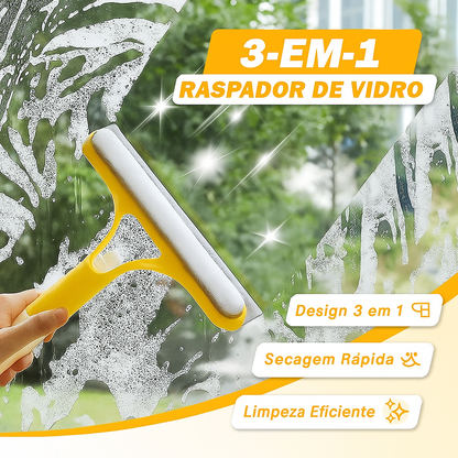 Limpador de vidros 3 em 1 | Limpador Rápido