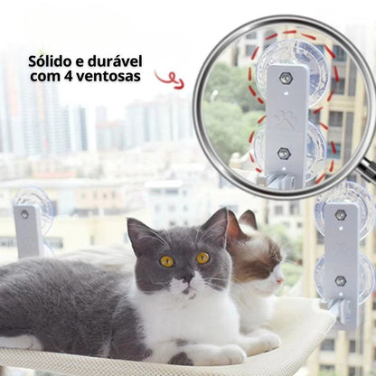 Rede para gatos para janela | Gato Feliz